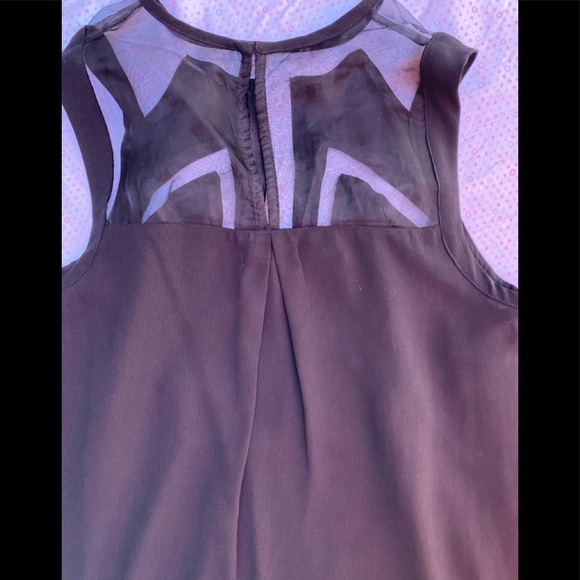 SILENT + NOISE BLACK MESH INSERT DRESS - Picture 3 of 9